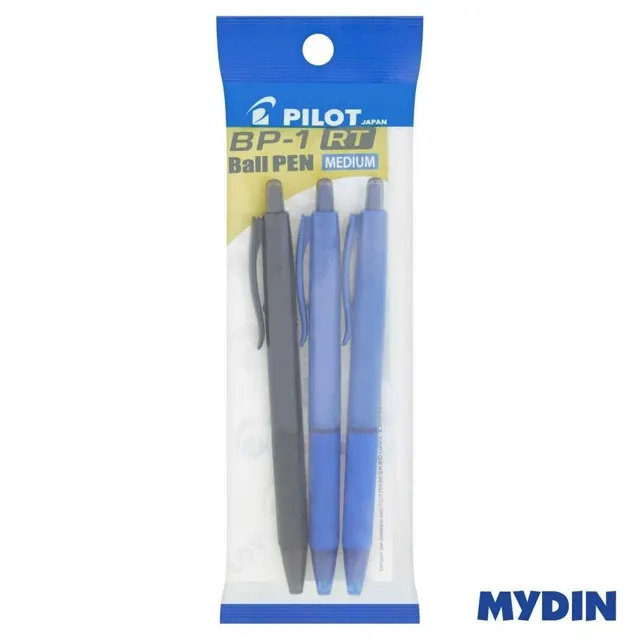 Pilot Pen Bp-1rt-M 3S, 1.0, 2 Bl 1 Blck
