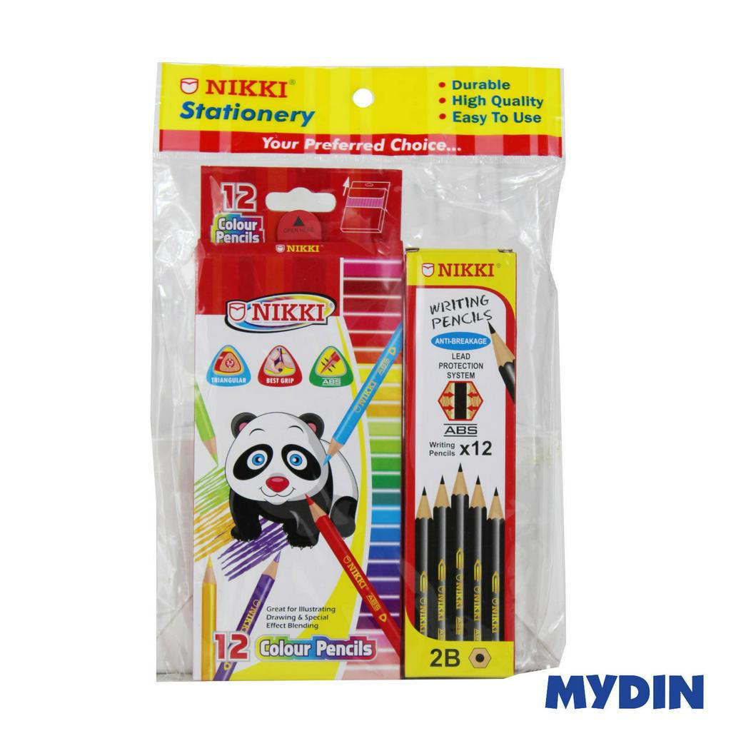 Nikki Gift Set Colour And 2b Pencils Nvs