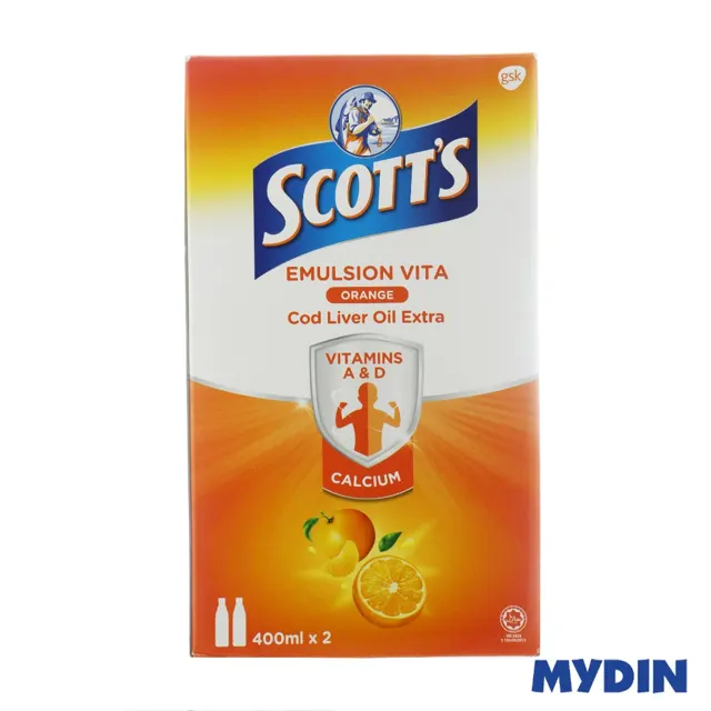 Scotts Emulsion Cod Oil Vp, 400ml, Or