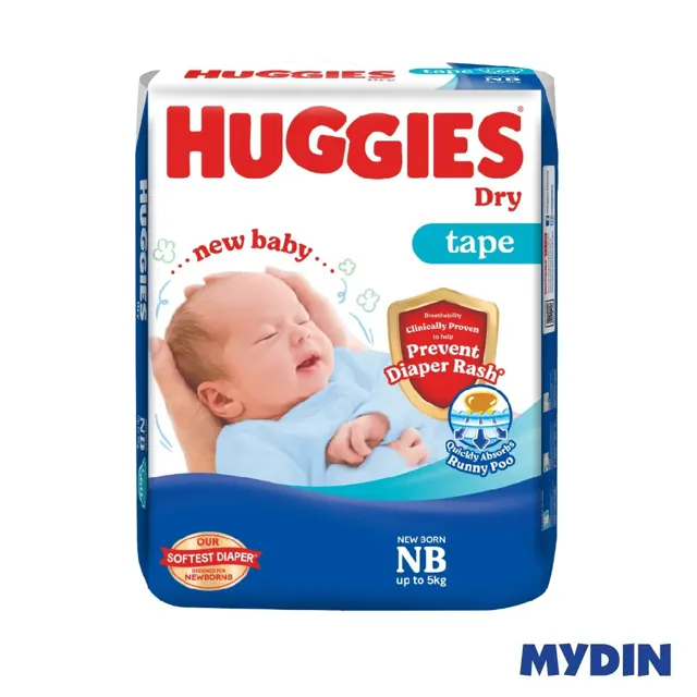 Huggies Dry Diapers Super Jumbo, Nb80