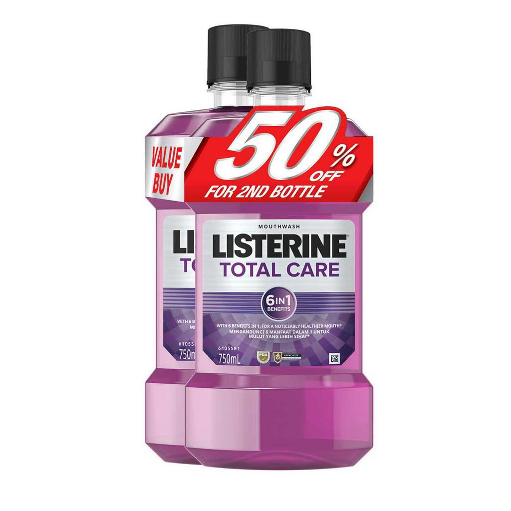 Listerine M/wash 750ml Big2nd50% Ttlcare