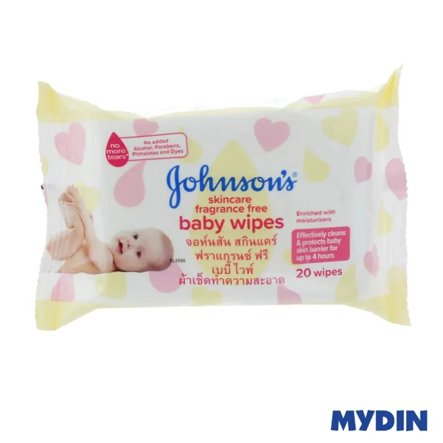 Johnsons Skincare Wipes, 20S, Ffre