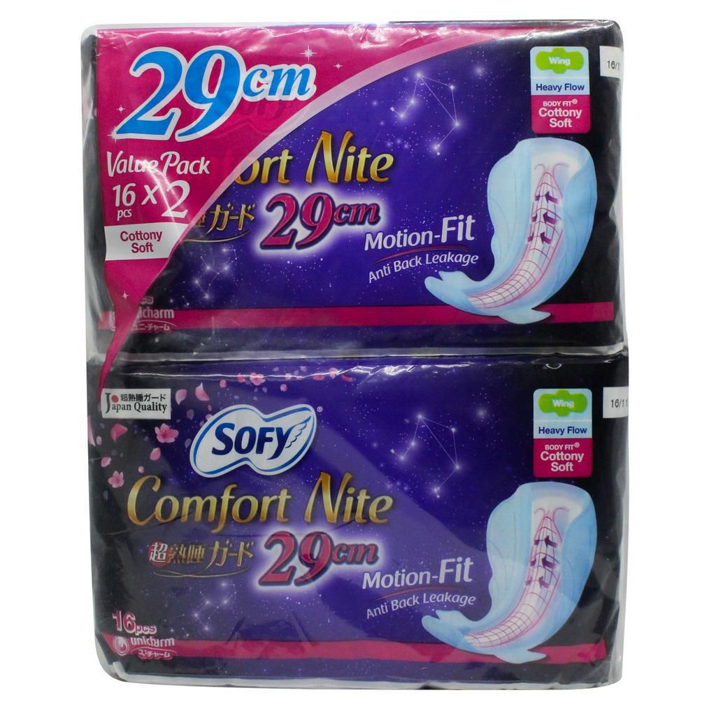 Sofy Body Fit C/nt Pad Wg Slm 29cm 16×2