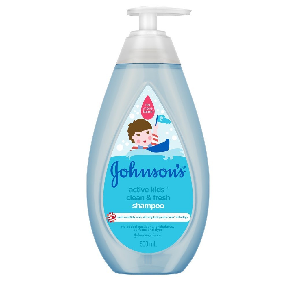 Johnsons Baby Active Fresh Shampoo 500ml
