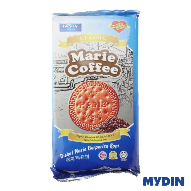 Hwa Tai Biscuit Marie, 270g, Coffee