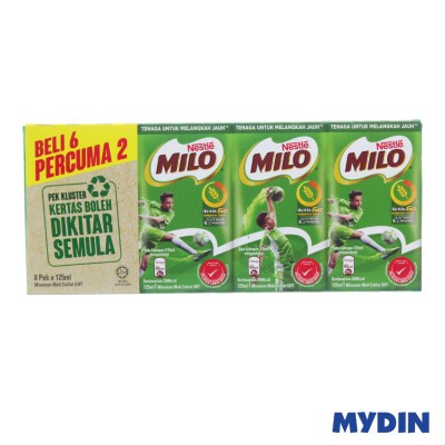 Milo Activ-Go UHT 6+2 125ml