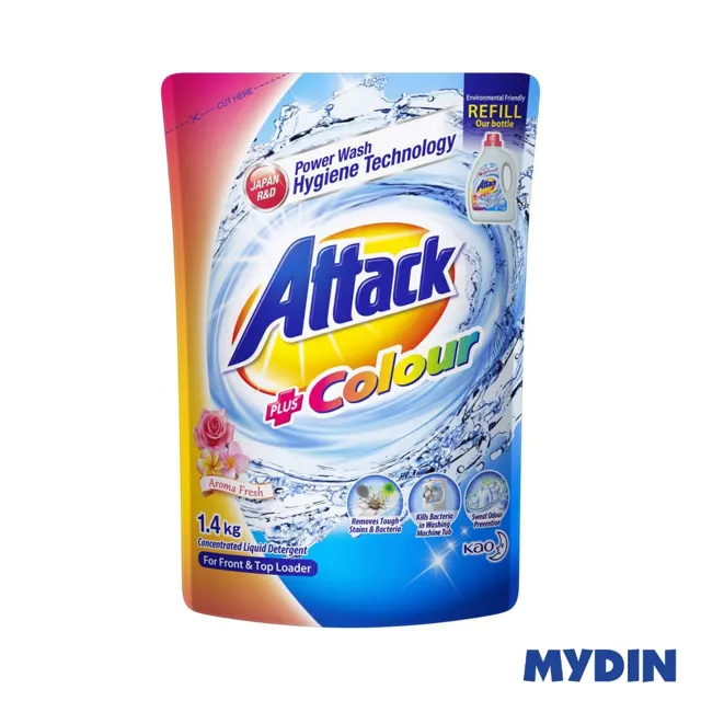 Attack Deterg Liq Ref, 1.4kg, Clor