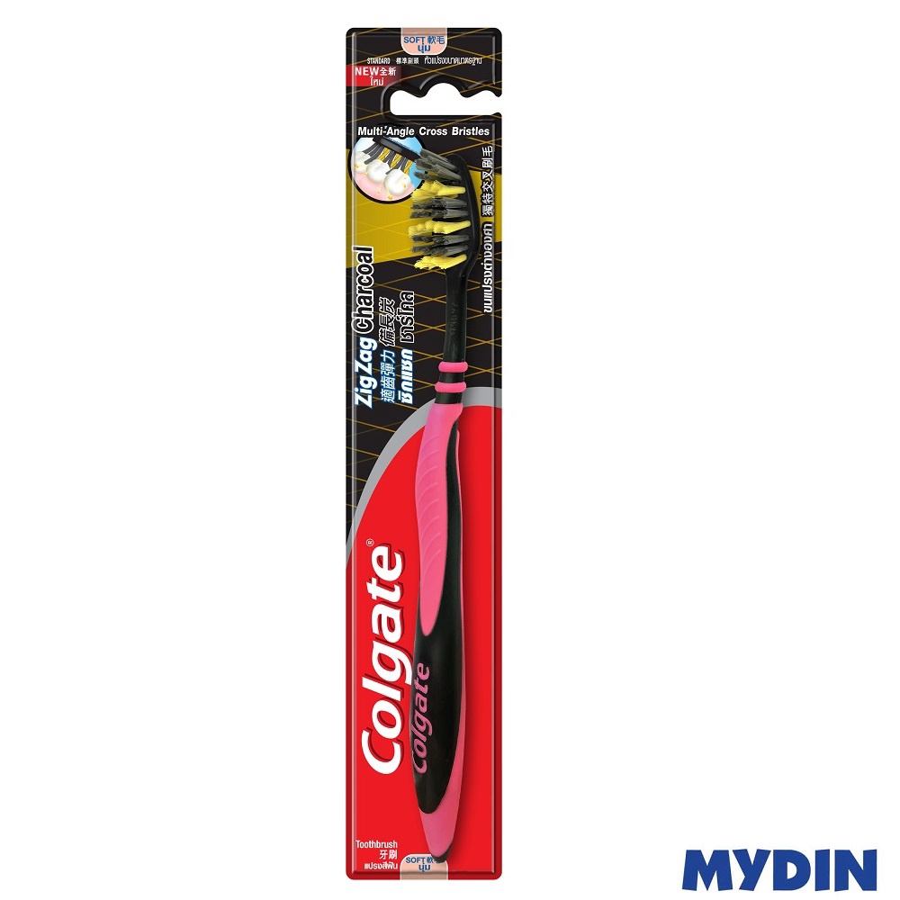 Colgate T/brush Zig Zag Charcoal 1S