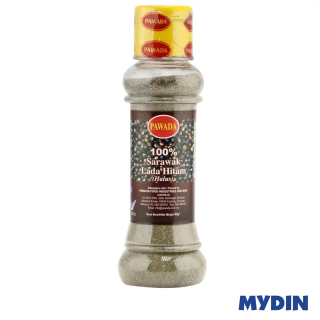 Pawada Serbuk Lada Hitam Halus 60g