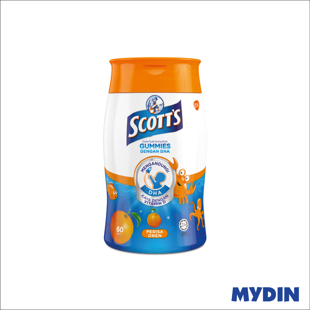 Scotts Dha Gummies Bot 60S Orange