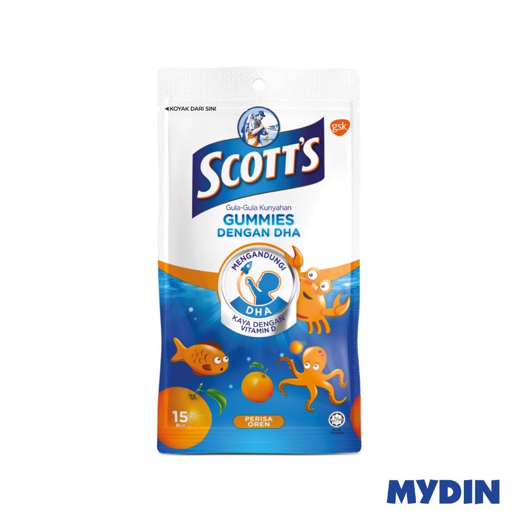 Scotts Dha Gummies Zip 15S Orange