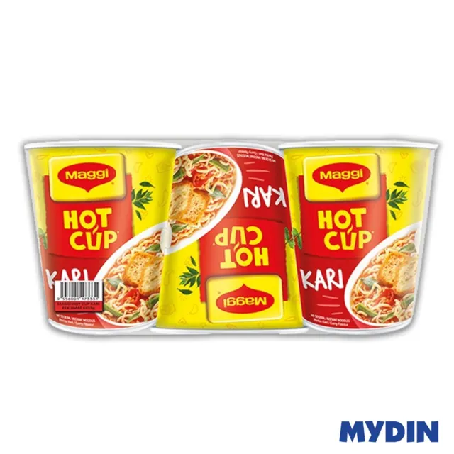Maggi Hot Cup Instant Ndls 6S, 58g, Crry