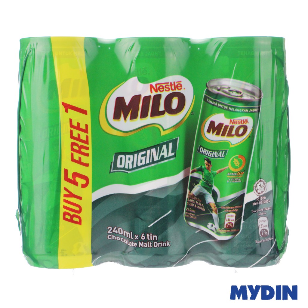 Milo Activ-Go Can 5+1 240ml