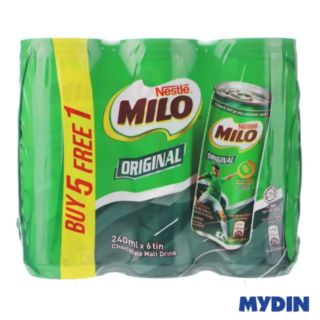 Milo Activ-Go Can 5+1 240ml