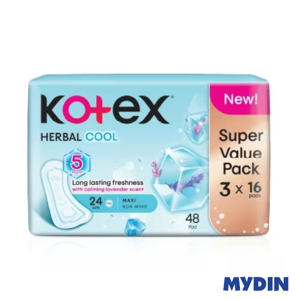 Kotex Herbal Cool Mx Pd Nw 24cm 16×3