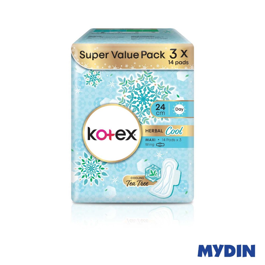 Kotex Nc Maxi Herbcool Wg 24cm 14S Trp