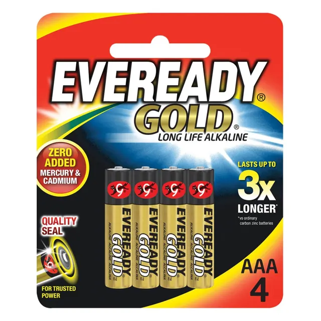 Eveready Gold Alk Aaa 3 Free 1 A92bp3+1m