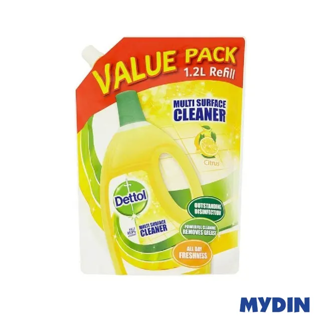 Dettol F/clnr Mac Refill, 1.2L, Ctrs