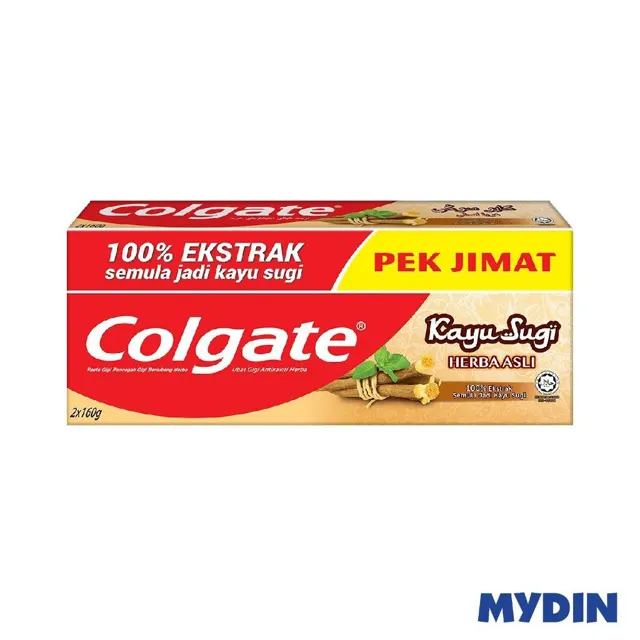 Colgate Kayu Sugi T/paste, 160g, H/asli