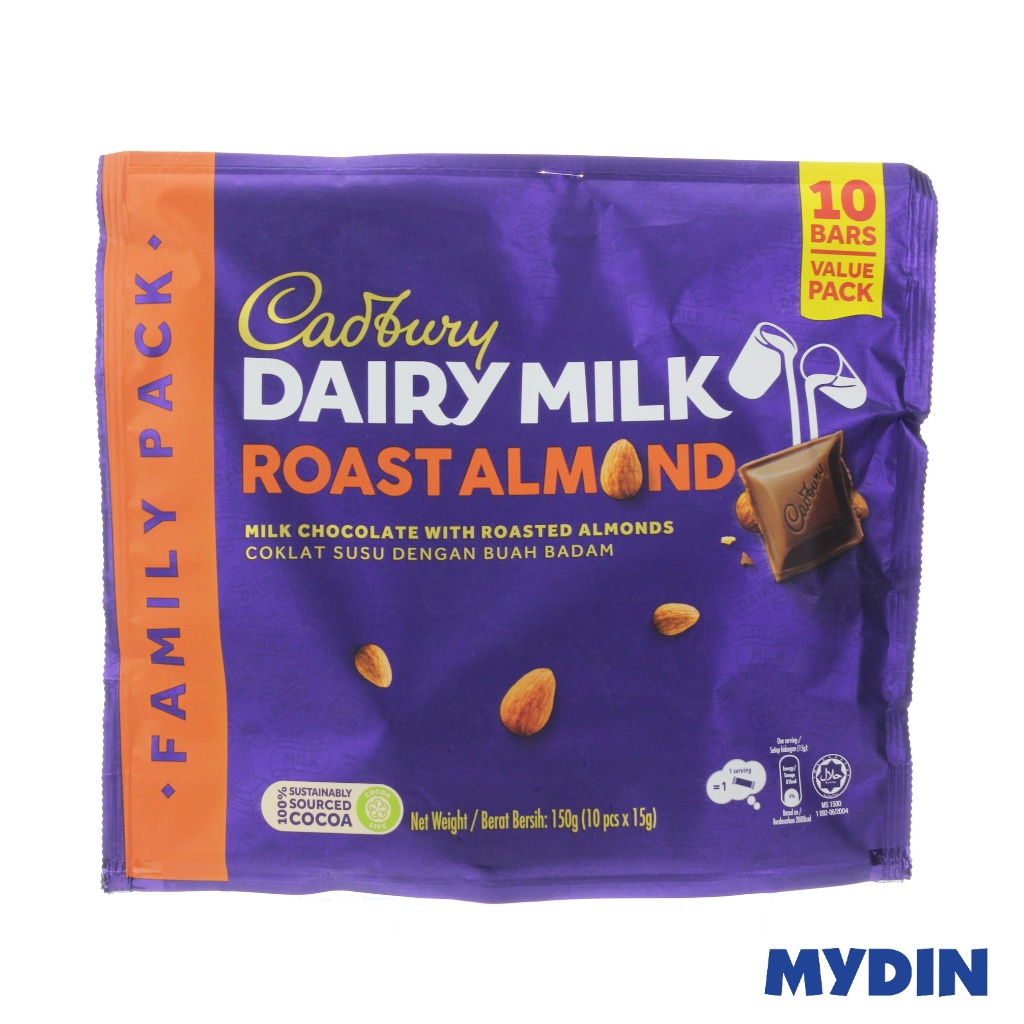 Cadbury S.bag Almond 10S 115g
