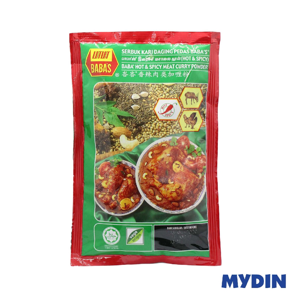 Babas Hot&spicy Meat Curry Powder 125g