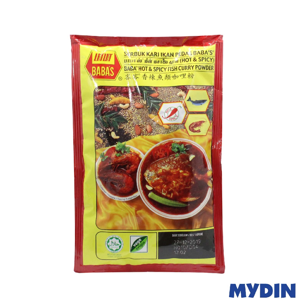 Babas Hot&spicy Fish Curry Powder 125g