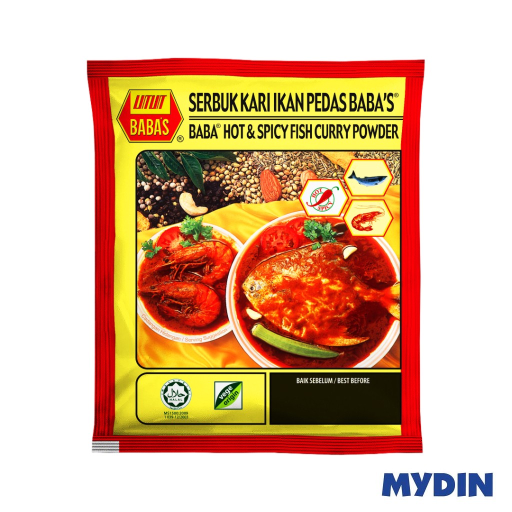 Babas Hot&spicy Fish Curry Powder 25g