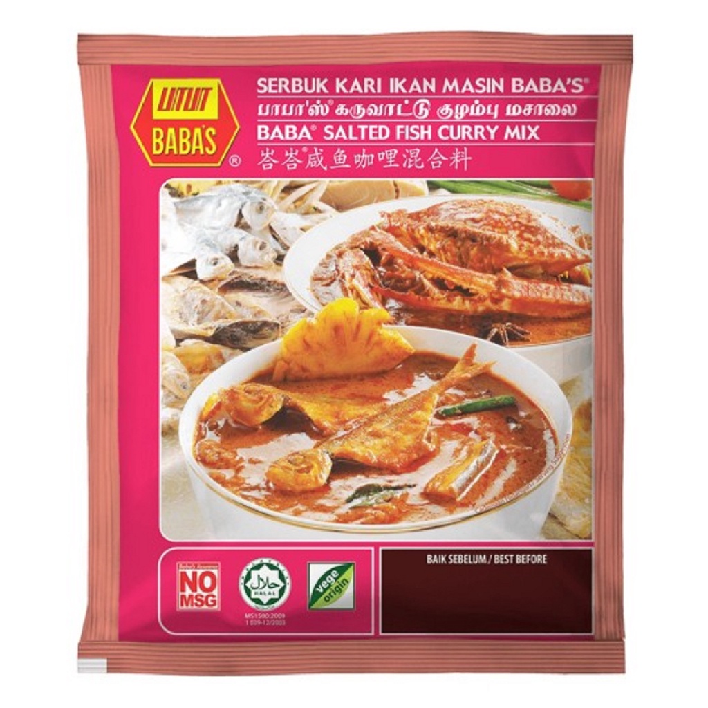 Babas Salted Fish Curry Mix Powder 125g