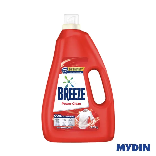 Breeze Deterg Liq, 3.6kg, P/cln