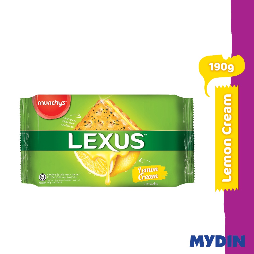 Lexus Bisc Lemon Cream Sandwich 190g