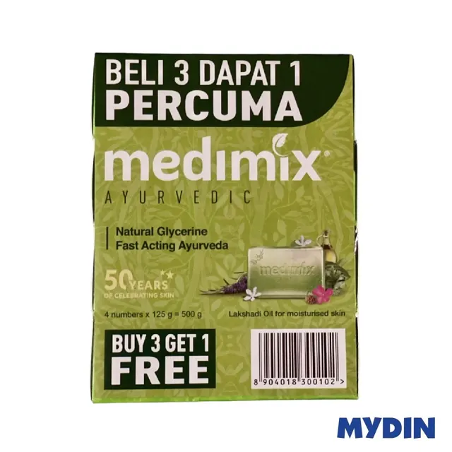 Medimix Bar Soap B3f1, 125g, Glycrn