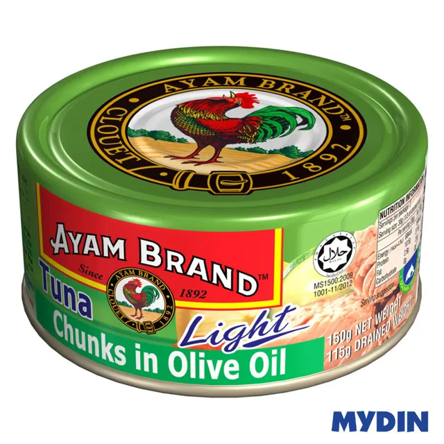 Ayam Brand Tuna Light, 150g, C/in