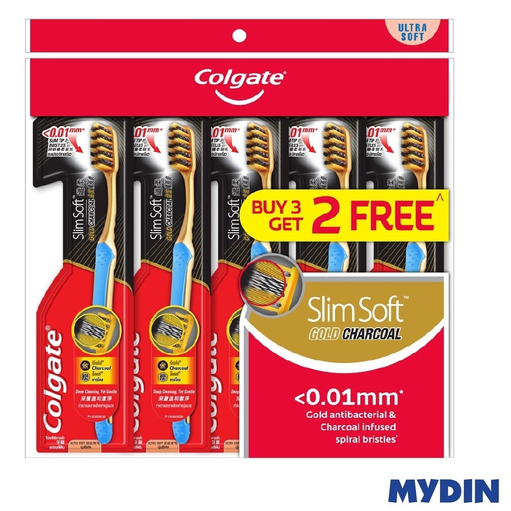 Colgate T/brush Slim Soft Gold Char 5S