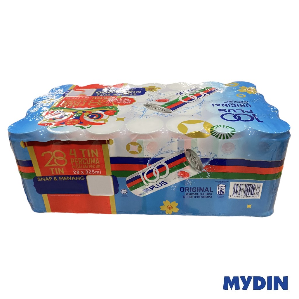 100 Plus Regular 325ml Promo 24+4