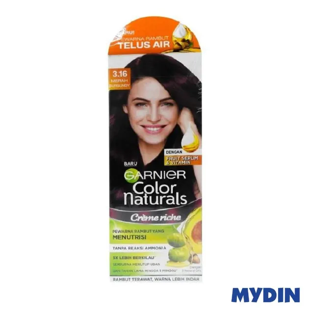 Garnier Clr Ntrl H/clr, Assrt, Brgndy