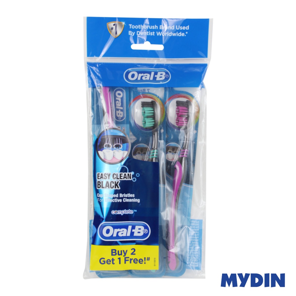 Oral B T/brush Cmpt Easy Cln Black B2f1