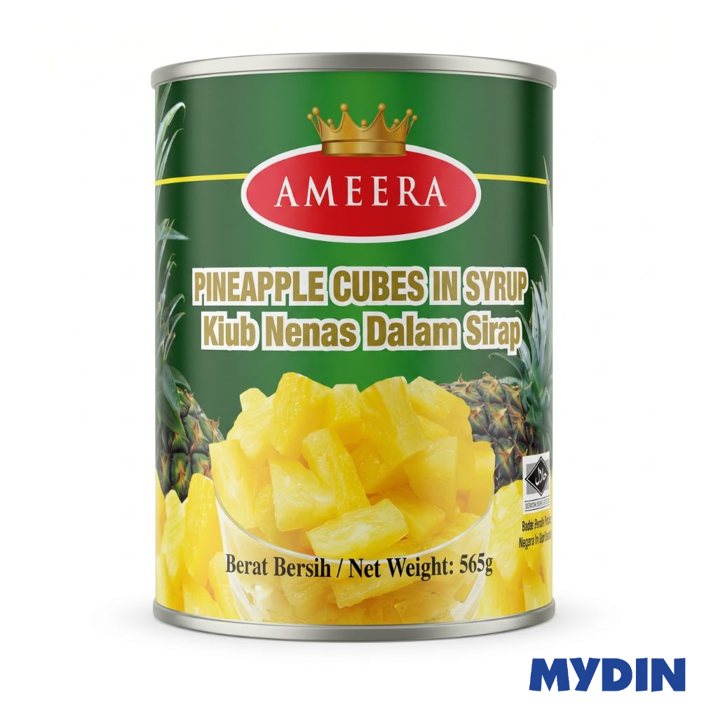 Ameera P/apple Cube In Syrup 567g