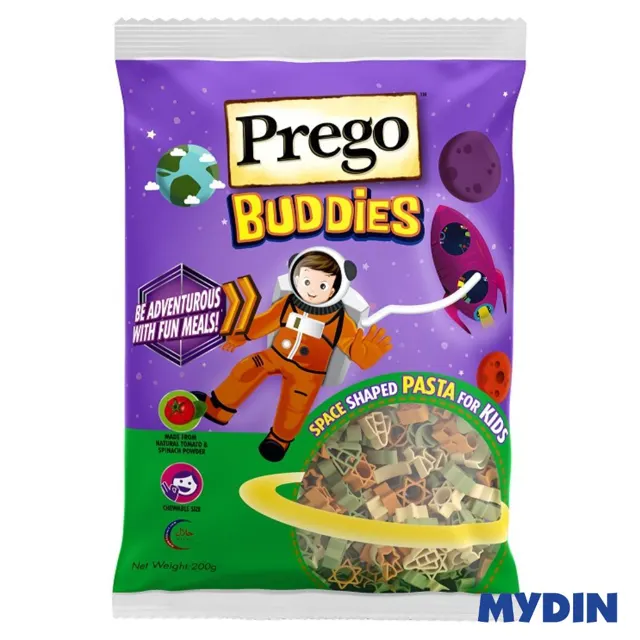 Prego Buddies Dry Pasta, 200g, Space