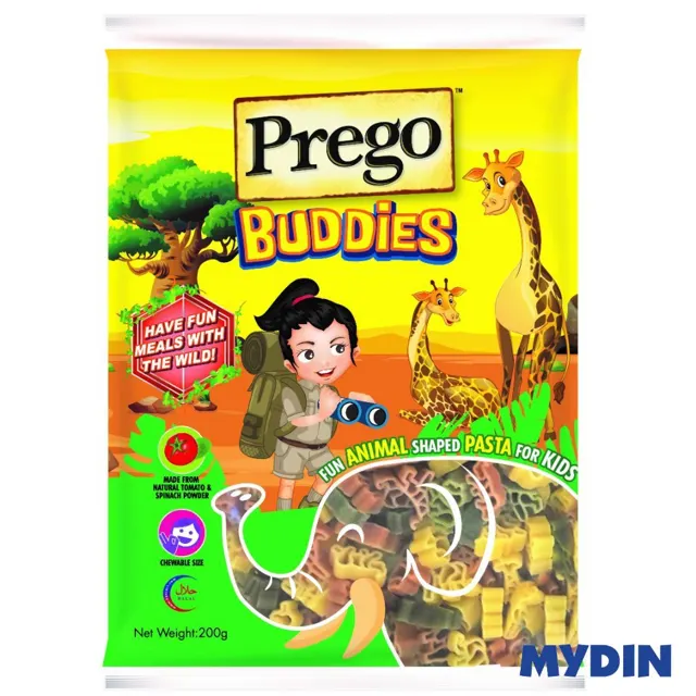 Prego Buddies Dry Pasta, 200g, Anml