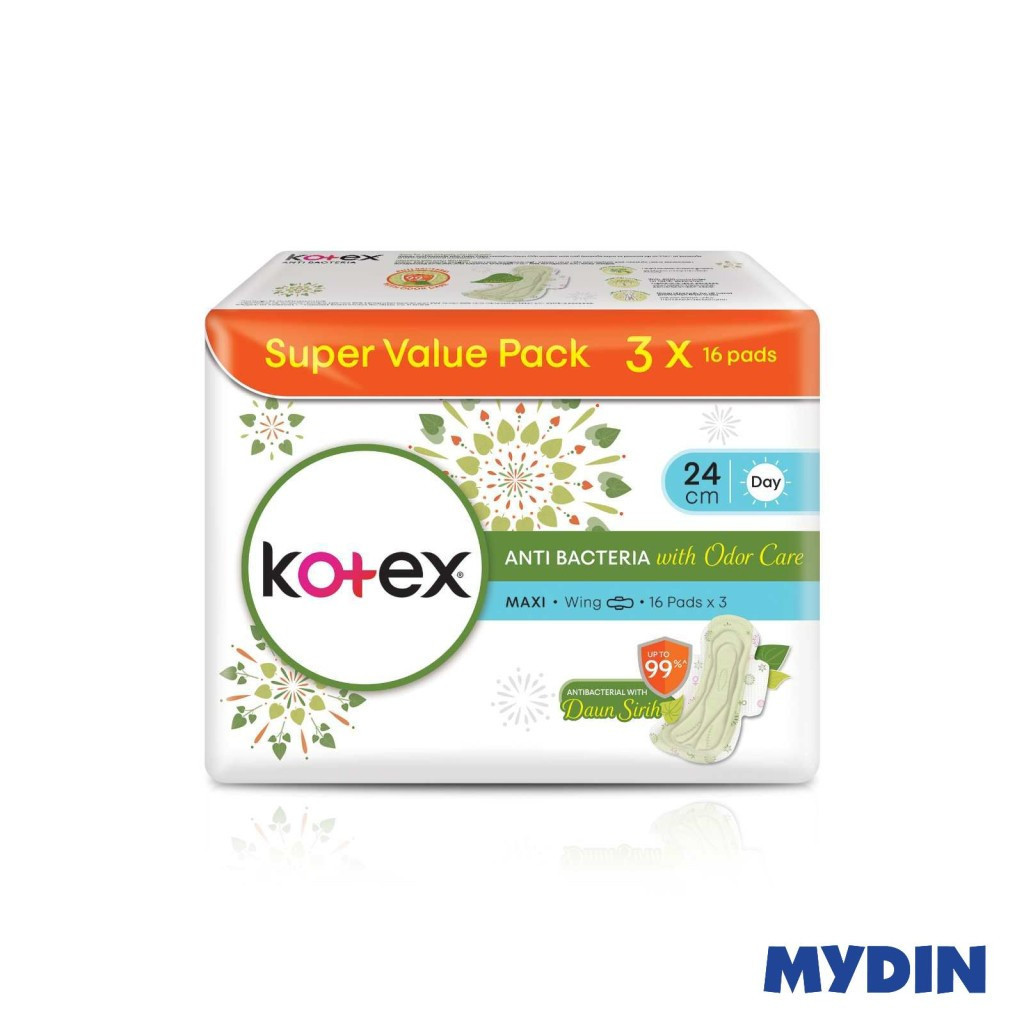 Kotex Bio-Care D/srh Mx Pd Wg 24cm 16×3