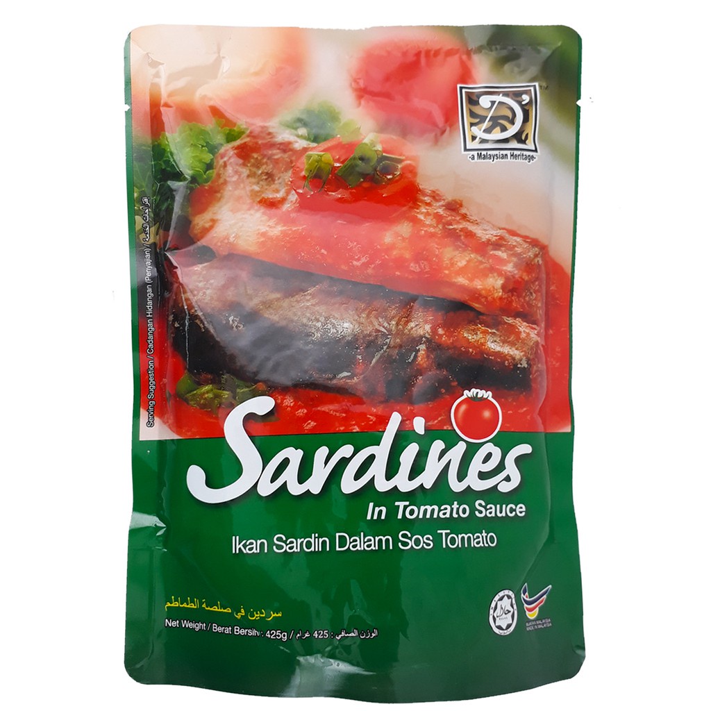 Dheritage Sardine In Tmto Sce 425g