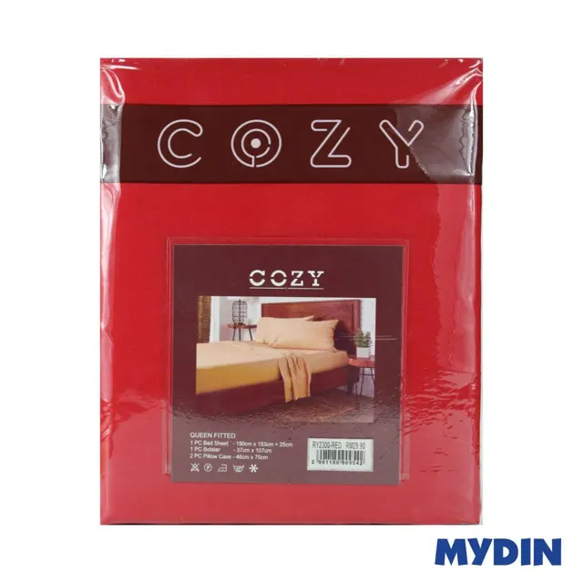 B/sht Ftd Queen Plain 4in1 Ry2300-Red
