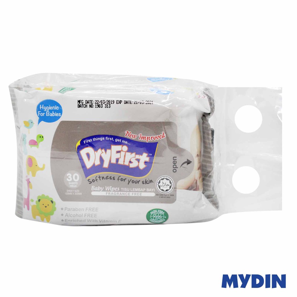Dryfirst Baby Wipes 30×2