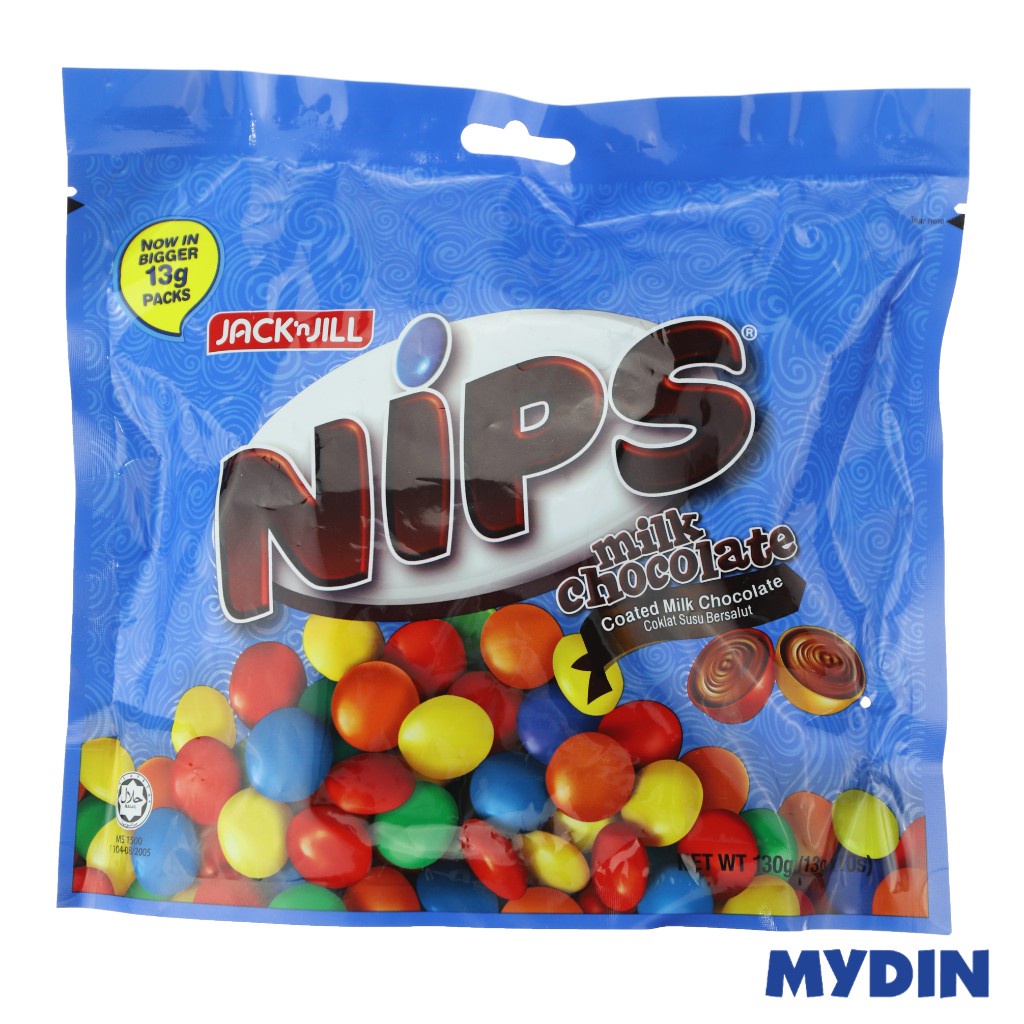 J&j Nips Milk Choc 13×13g Fun Pack