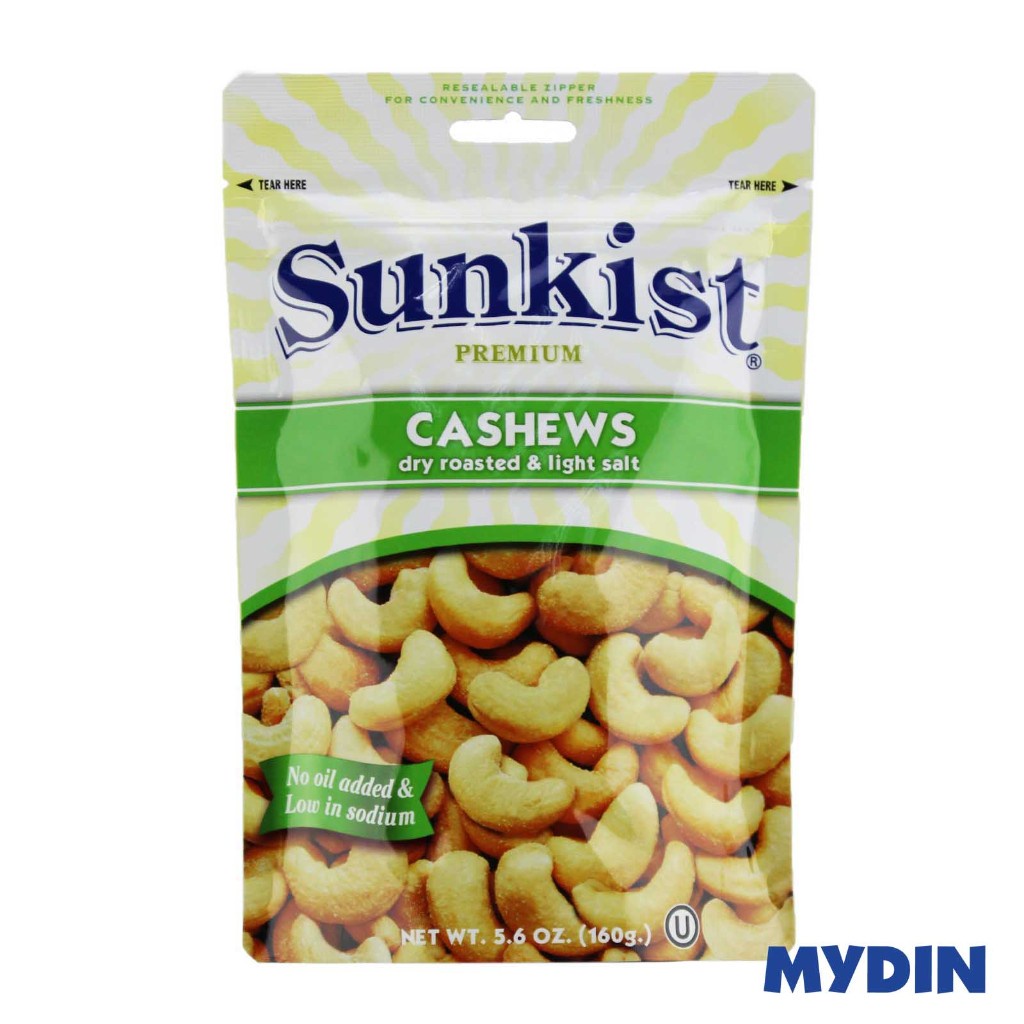 Sunkist Rstd & Light Salt Cashw Nut 160g