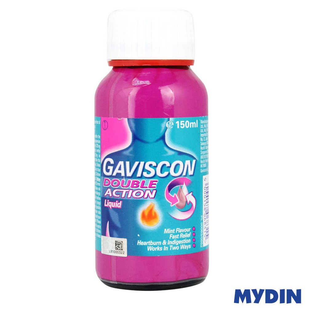 Gaviscon Hearthbrn Dbl/act Liq 150ml Bot