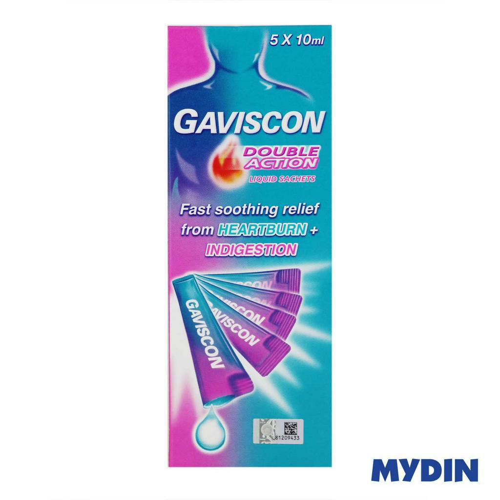Gaviscon Hearthbrn Dbl/act Liq 10mlx5s