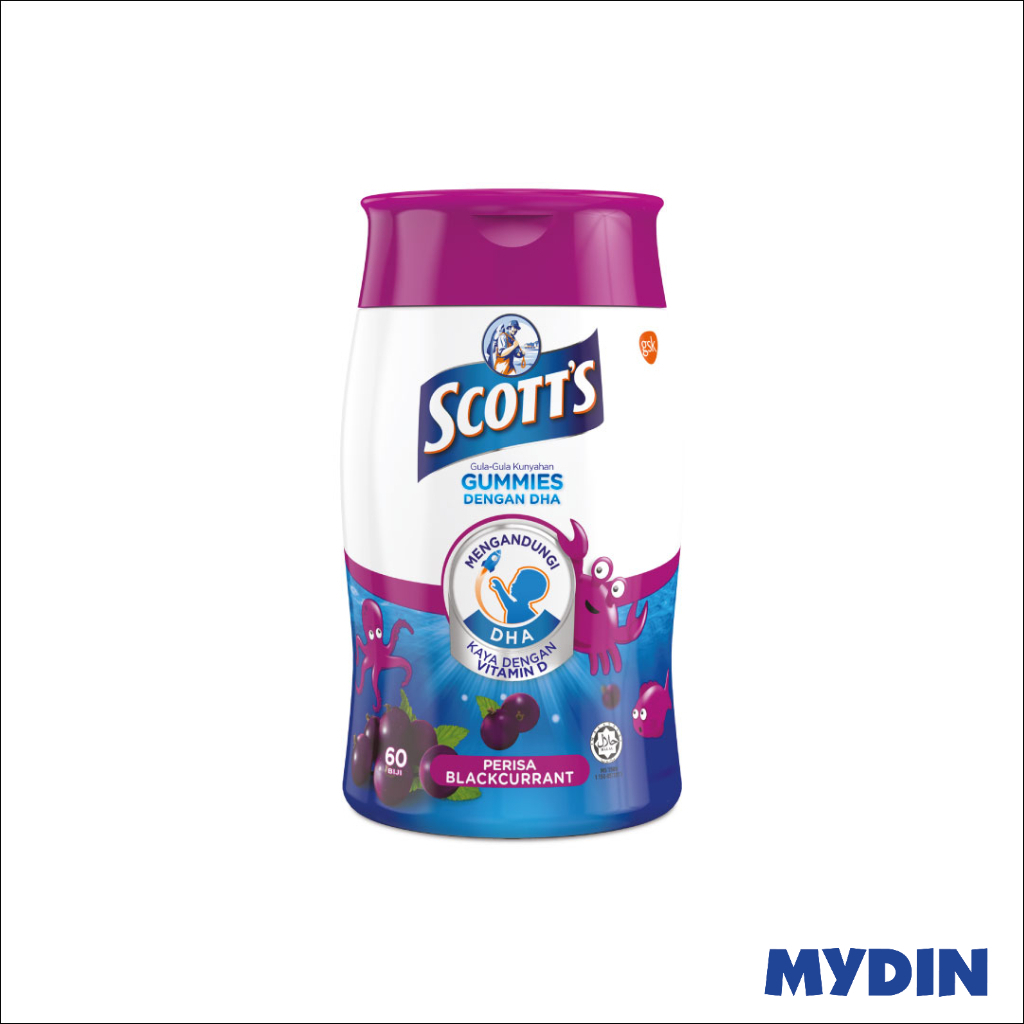 Scotts Dha Gummy Blackcurrant 60S