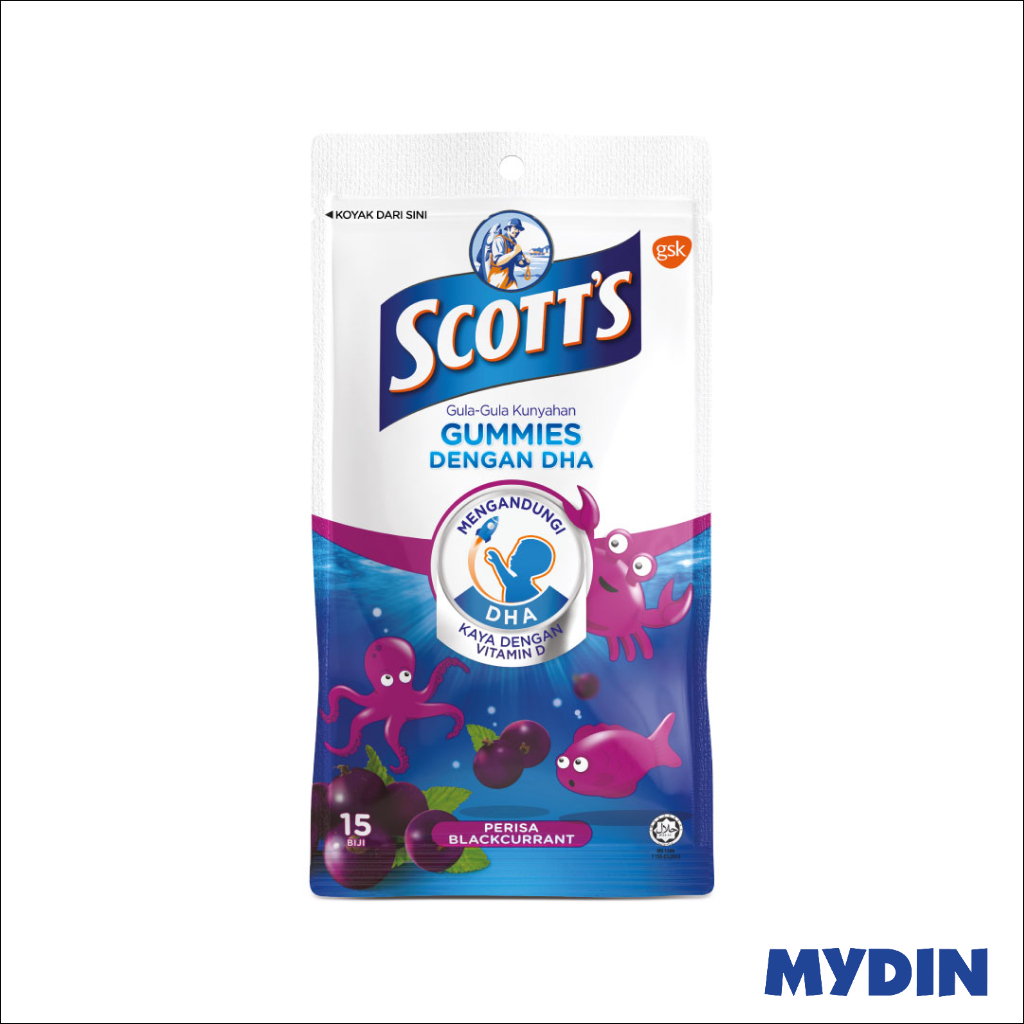 Scotts Dha Gummy Blackcurrant 15S