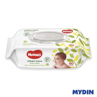 Huggies Clean Care Baby Wipes 80S